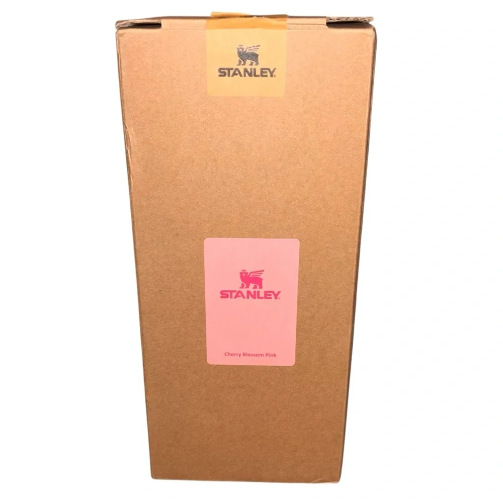 NWT  40oz Tumbler Cherry Blossom Pink  Handle - Picture 2 of 3